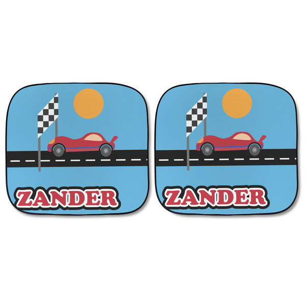 Race Car Car Sun Shades - FRONT