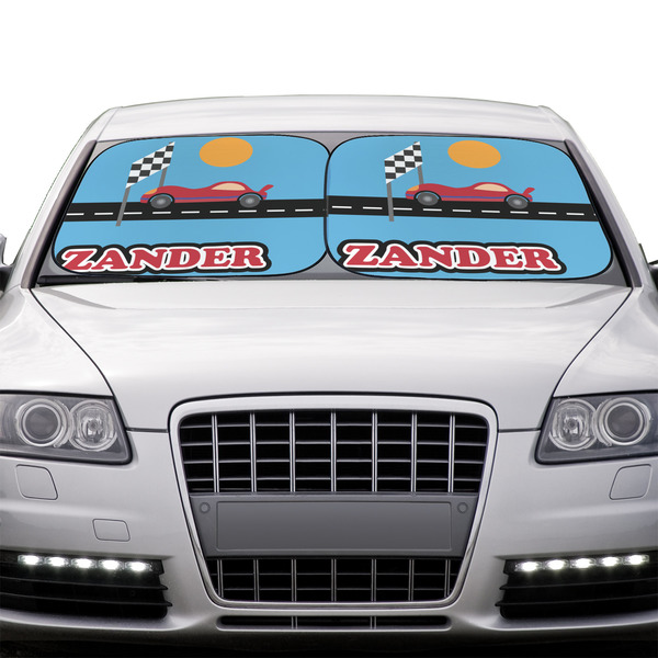 Race Car Car Sun Shades - IN CONTEXT