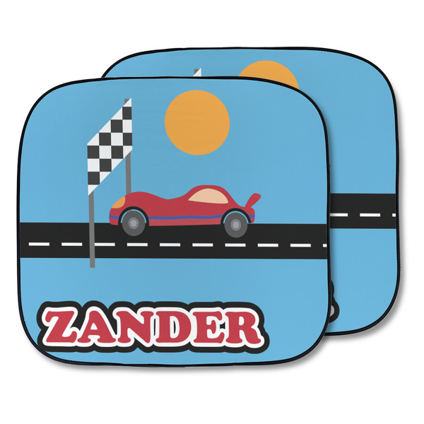 Custom Race Car Car Sun Shade - Two Piece (Personalized)