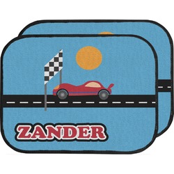 Race Car Car Floor Mats (Back Seat) (Personalized)