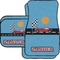 Race Car Car Floor Mats Set - 2 Front & 2 Back (Personalized)