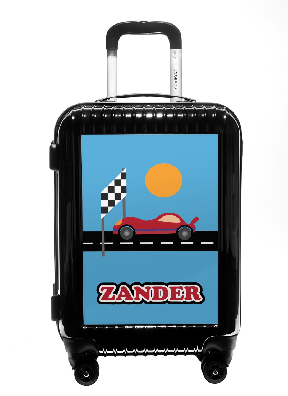 Race Car Carry On Hard Shell Suitcase (Personalized) YouCustomizeIt