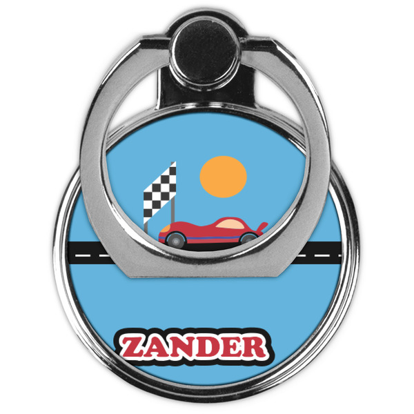 Race Car Cell Phone Ring Stand & Holder - Front (Collapsed)
