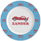 Race Car Ceramic Dinner Plates (Set of 4) (Personalized)