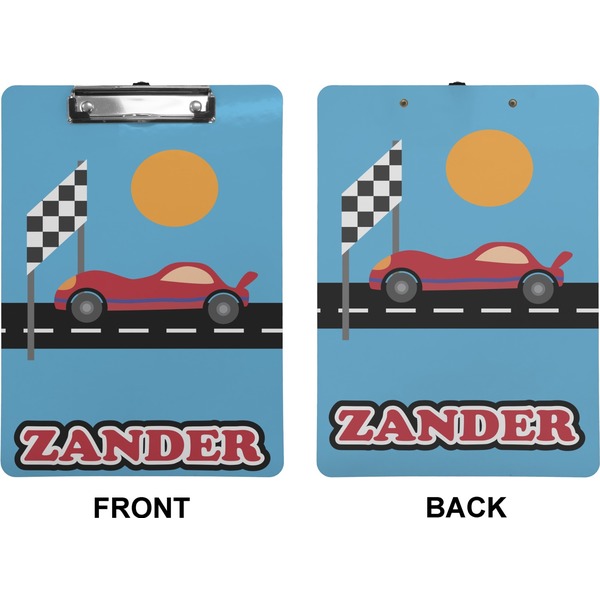 Race Car Clipboard (Letter) (Front + Back)