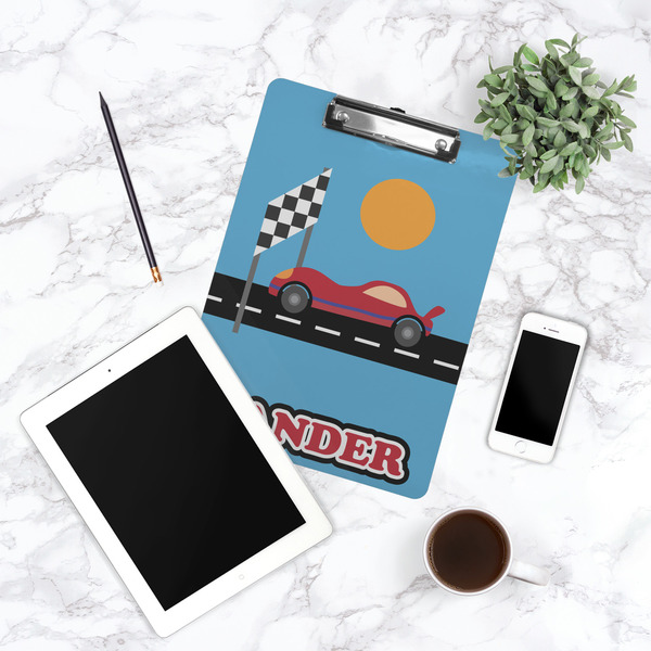 Race Car Clipboard - Lifestyle Photo