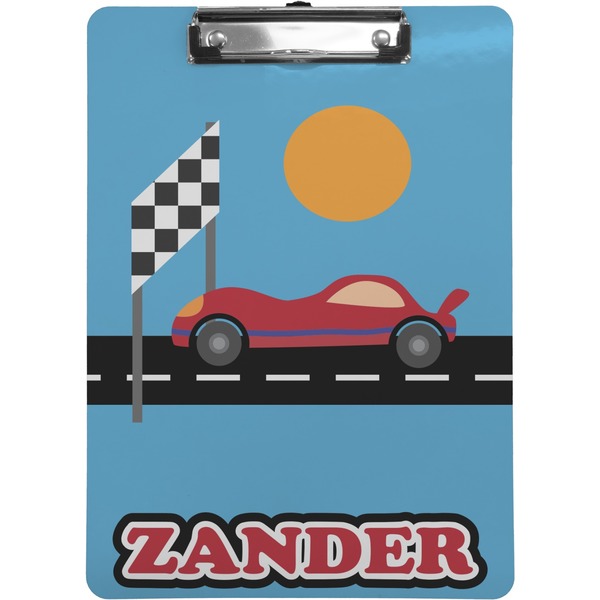 Custom Race Car Clipboard (Letter Size) (Personalized)