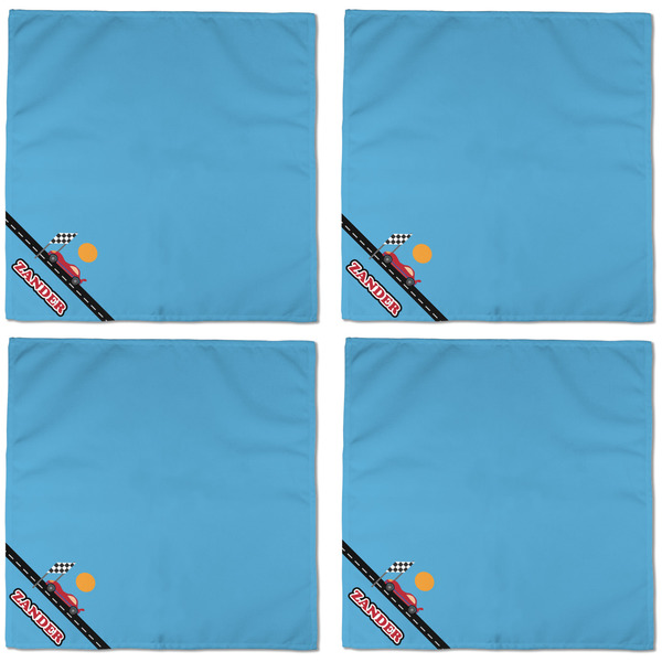 Race Car Cloth Napkins - Personalized Dinner (APPROVAL) Set of 4
