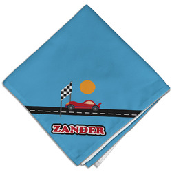 Race Car Cloth Dinner Napkin - Single w/ Name or Text
