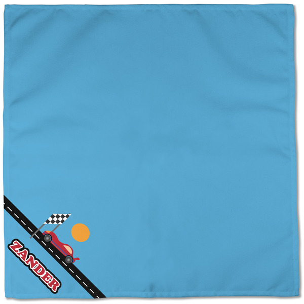 Race Car Cloth Napkins - Personalized Dinner (Full Open)