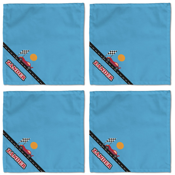 Race Car Cloth Napkins - Personalized Lunch (APPROVAL) Set of 4