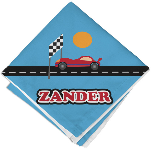 Custom Race Car Cloth Napkin w/ Name or Text