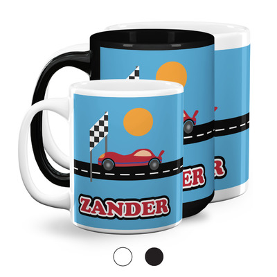 Race Car Coffee Mugs (Personalized)