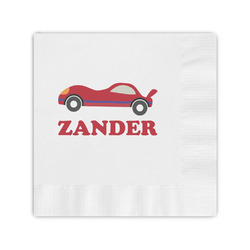 Race Car Coined Cocktail Napkins (Personalized)