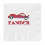 Race Car Embossed Decorative Napkins (Personalized)