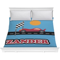 Race Car Comforter - King (Personalized)