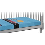 Race Car Crib Fitted Sheet (Personalized)