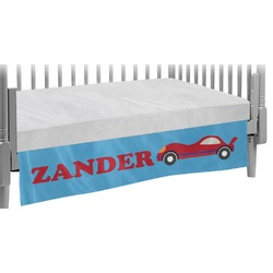 Race Car Crib Skirt (Personalized)