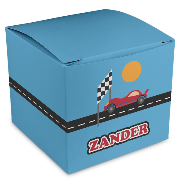 Custom Race Car Cube Favor Gift Boxes (Personalized)