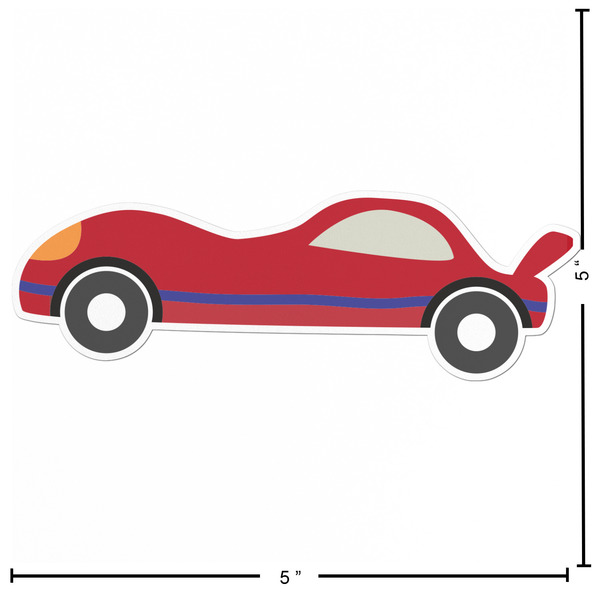 Race Car Custom Shape Iron On Patches - L - APPROVAL