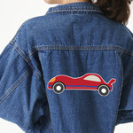 Race Car Twill Iron On Patch - Custom Shape - 3XL