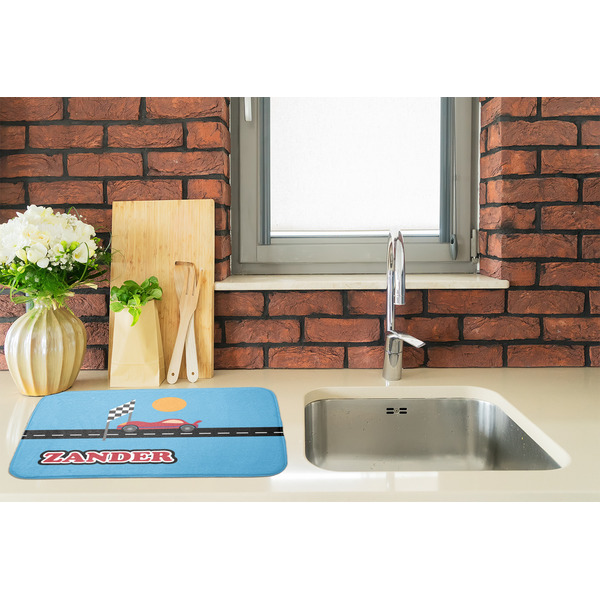 Race Car Dish Drying Mat - LIFESTYLE 2