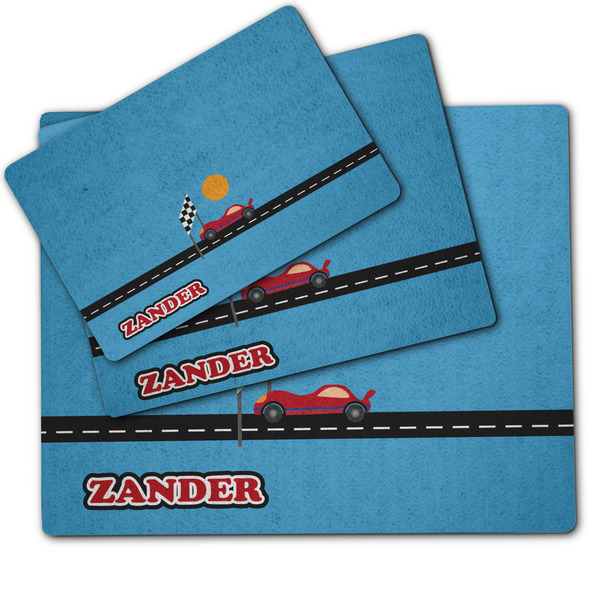 Race Car Dog Food Mat - MAIN (sm, med, lrg)