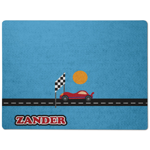 Race Car Dog Food Mat - Medium without bowls