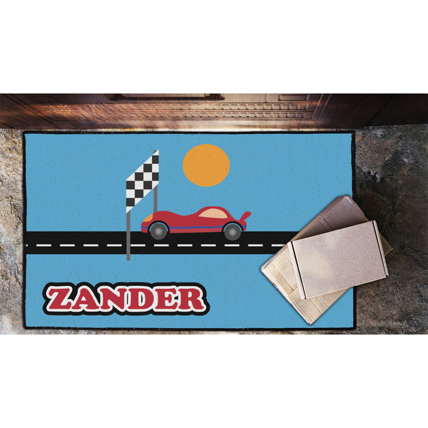 Race Car Door Mat - LIFESTYLE (Lrg)