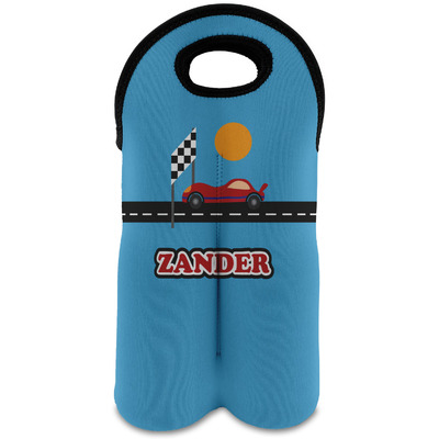 Race Car Wine Tote Bag (2 Bottles) (Personalized)