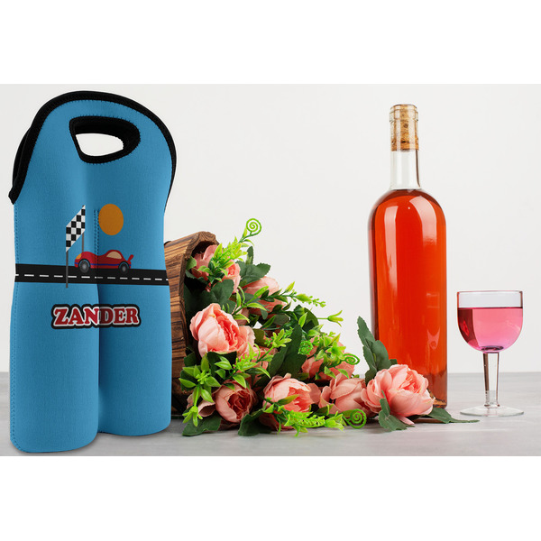 Race Car Double Wine Tote - LIFESTYLE (new)