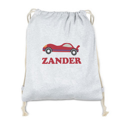 Race Car Drawstring Backpack - Sweatshirt Fleece - Double Sided (Personalized)