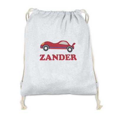Race Car Drawstring Backpack - Sweatshirt Fleece (Personalized)