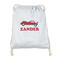 Race Car Drawstring Backpack - Sweatshirt Fleece (Personalized)