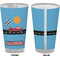 Race Car Pint Glass - Full Color - Front & Back Views