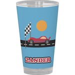 Race Car Pint Glass - Full Color (Personalized)