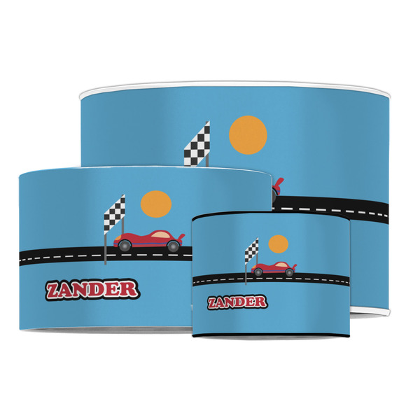 Race Car Drum Lampshades - MAIN