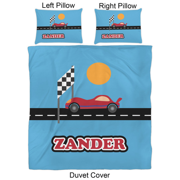 Race Car Duvet Cover Set - Queen - Approval
