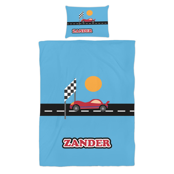 Race Car Duvet Cover Set - Twin - Alt Approval