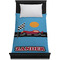 Race Car Duvet Cover - Twin - On Bed - No Prop