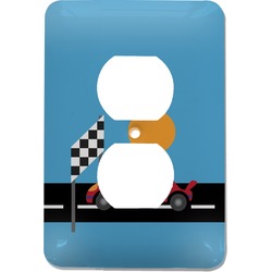 Race Car Electric Outlet Plate