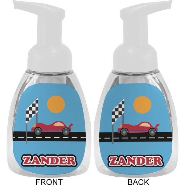 Race Car Foam Soap Bottle Approval - White