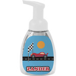 Race Car Foam Soap Bottle - White (Personalized)