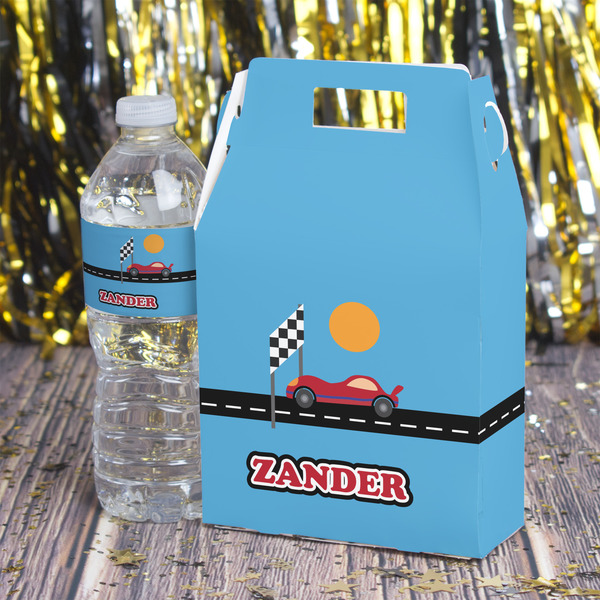 Race Car Gable Favor Box - In Context