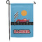 Race Car Small Garden Flag - Single Sided w/ Name or Text
