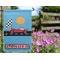 Race Car Garden Flag - Outside In Flowers