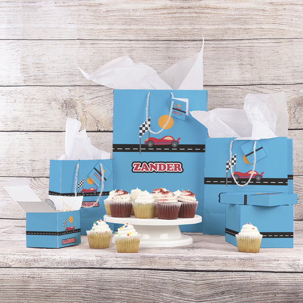 Race Car Gift Bags - In Context
