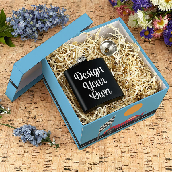 Race Car Gift Boxes with Lid - Canvas Wrapped - X-Large - In Context