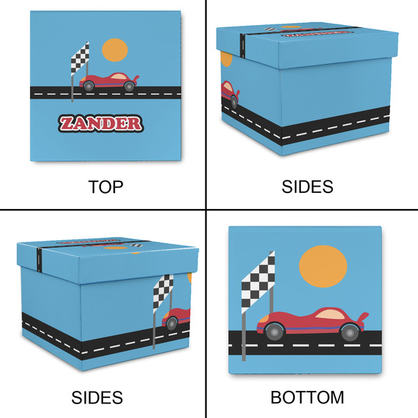 Race Car Gift Boxes with Lid - Canvas Wrapped - XX-Large - Approval