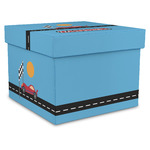 Race Car Gift Box with Lid - Canvas Wrapped - XX-Large (Personalized)
